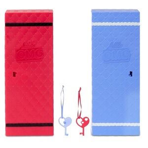 2 LOL Surprise OMG Red and Blue Storage Cases - Cases only